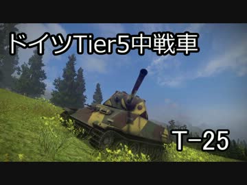 【WoT】ニュータイプだったりプロレスだったり【T-25】
