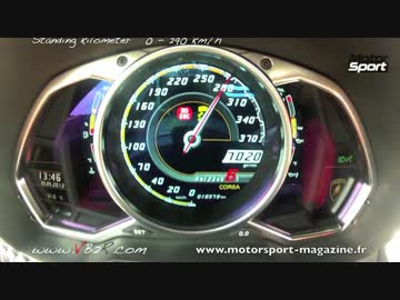 ランボルギーニ アヴェンタドール LP700-4　0-290km/hフル加速