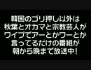 【寒流】異常なまでに韓国をとりあげる日本のテレビ番組【捏造】.avi