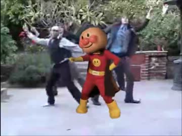 キレがありすぎるアンパンマンとアメリカ人が一緒に踊った