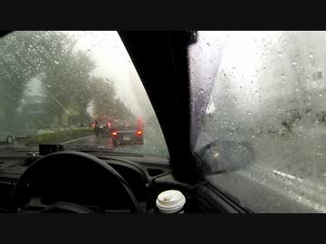 ワイパーゴム交換してガラコ塗ってみた。