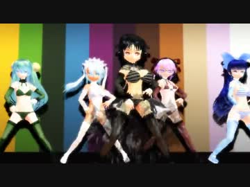 【MMD】カス子５人で『CyberThunderCider』【その２】