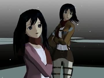 【MMD】うちの大小ミカサさんでMelodyLine