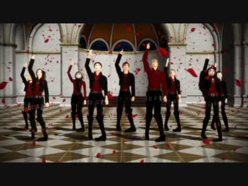 【進撃のMMD】皆さんでMasked bitcH・Full＋おまけ【色変え】