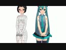 【MikuMikuDance】モデルテスト【ウェイト塗りなおし】