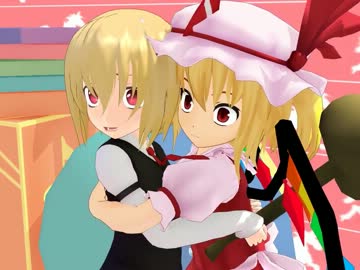 【東方MMD】フランのルーミアとまんじゅう地下室