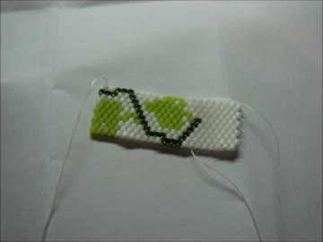 【第8回手芸祭】ビーズで葉っぱのストラップをつくってみた。