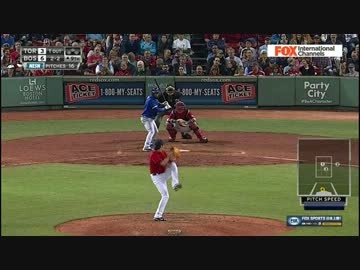 【快速球、快フォーク】　上原（Ｒソックス史上最強）胴上げ投手