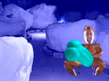 -45.45℃の中で息子を振り回すビリー