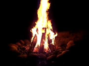 【ループ再生】急速に暖まりたい時用の焚き火動画【水辺編】