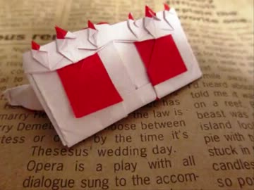 バースデーメガネを折ってみた