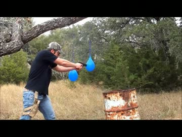 水風船をサイレンサー代わりにする実験