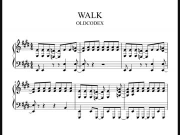 【黒バス2期ED】WALK(1番のみ)【ピアノ楽譜】