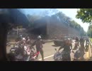 レンジローバー　ｖｓ　バイク乗り軍団