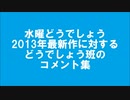 水曜どうでしょう2013年最新作に対するどうでしょう班のコメント集