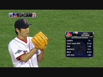 上原　1回無安打無四球2奪三振　全投球　2013-10-05