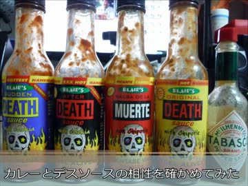 カレーとデスソースの相性を確かめてみた
