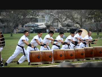 土浦駐屯地開設61周年記念行事　常陸陣太鼓演奏