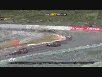 2013F1グランプリ第14戦 韓国グランプリ 決勝バーストから再スタートまで