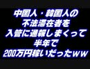 不法滞在者を入管に通報しまくって半年で200万円ｗｗ