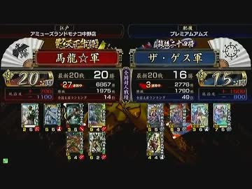戦国大戦　頂上対決　2013/10/8　馬龍☆軍　VS　ザ・ゲス軍