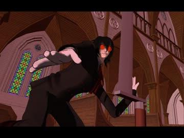 【MMD】旦那に教会でポールダンス踊って頂いた【HELLSING】