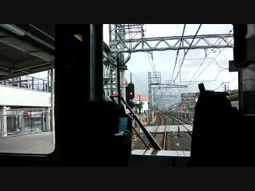 【前面展望】南海本線朝ラッシュ上り急行(春木[通過]→堺)【4/5】