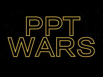 パワーポイントでスターウォーズＯＰを作ってみた