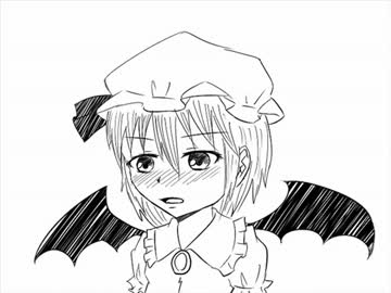 【東方手抜き劇場】スキだと言わしてお嬢様【手書き】