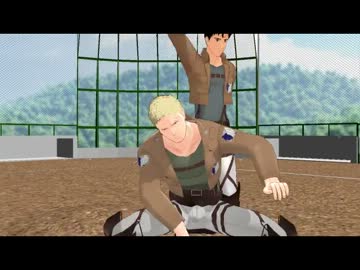 【進撃のMMD】ライナーとベルトルトでパンダヒーロー