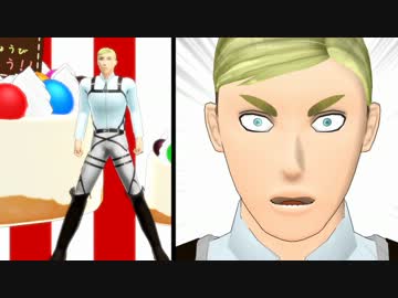 【進撃のMMD】自作団長モデルでハッピーバースデー団長！