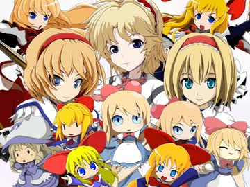 【手書き】ＭＭＤが作れないので東方ＭＭＤのアリスを描いてみた