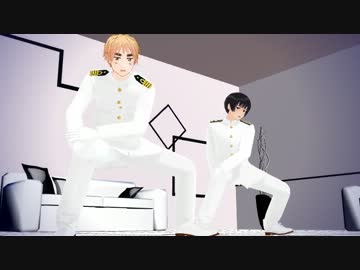 【APヘタリアMMD】WAVE【しゃち式W海軍】