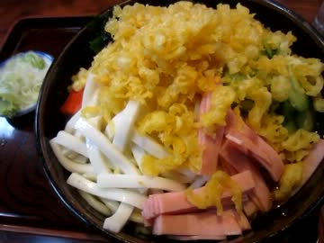 【大盛り】満留賀の冷やしたぬきうどん大盛り１．２㎏