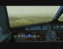【FSX】台風の中、成田空港に着陸してみた