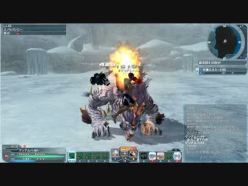 [pso2]ゲッテムハルトのナックル特訓ｖｓエイトオンスでSHスノウ夫婦