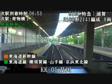 【前面展望】京急2100形特急 品川～京急蒲田