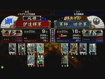 戦国大戦　頂上対決　2013/10/24　伊達輝軍　VS　軍師　田中軍