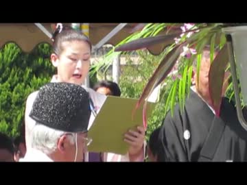 平成25年度福岡陸軍墓地慰霊祭の様子