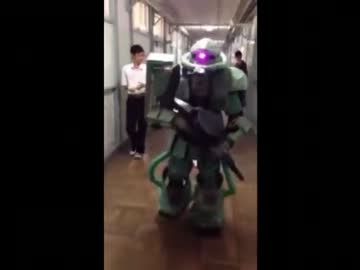 文化祭でやったザクに効果音つけた　【コスプレ】