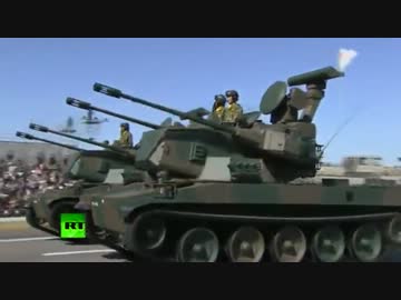 ロシアが伝えた自衛隊観閲式の映像がむせる