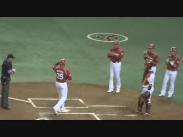 2013-10-30　楽天のシートノックとAJのホームラン