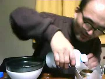 初めてのアルコールバーナー　カツヒコの生存確認　2013.11.02 土曜深夜