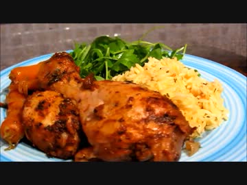 ビア・フェスティバルとスパイシー鶏モモ肉