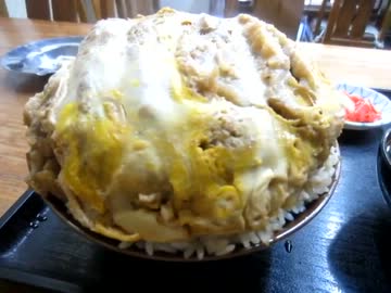 【大盛り】『美穂』で上カツ丼大盛り１．５ｋｇ以上をチャレンジ＠船堀
