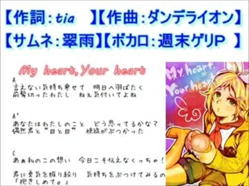 【オリジナル】My heart,Your heart【鏡音リン】