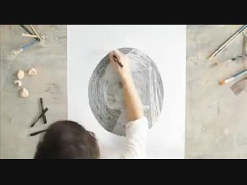 【 これは不思議 】１本の渦巻きでつくる絵