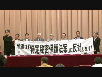 TVジャーナリストらによる『特定秘密保護法案』反対 臨時会見　1/4