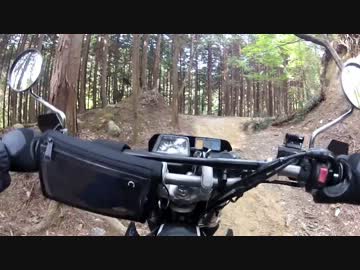 [黒鹿］初心者がオンロードタイヤで林道を走ってみたよ。３後編
