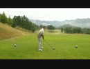 ゴルフ　ドライバーのフェードボールのナイスショット2013.11.10